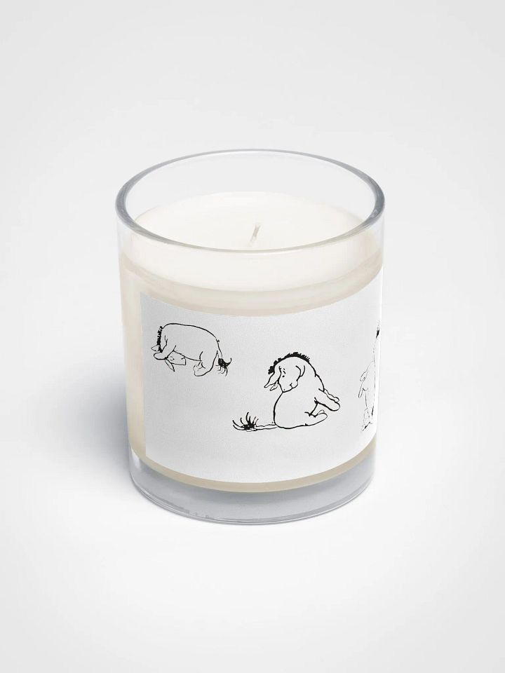 Silly Eeyore Soy Candle in Clear Glass Jar product image (2)