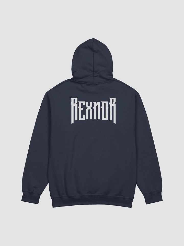 REXNOR Hoodie (White Logo + Text Upper Back) product image (1)