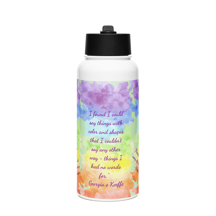 Artistic Quotes Stainless Steel Bottle gift for artist moms dads friends teachers product image (1)