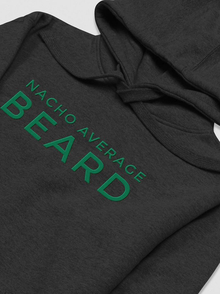 Men's Nacho Average Beard Hoodie (Green Embroidery) product image (2)