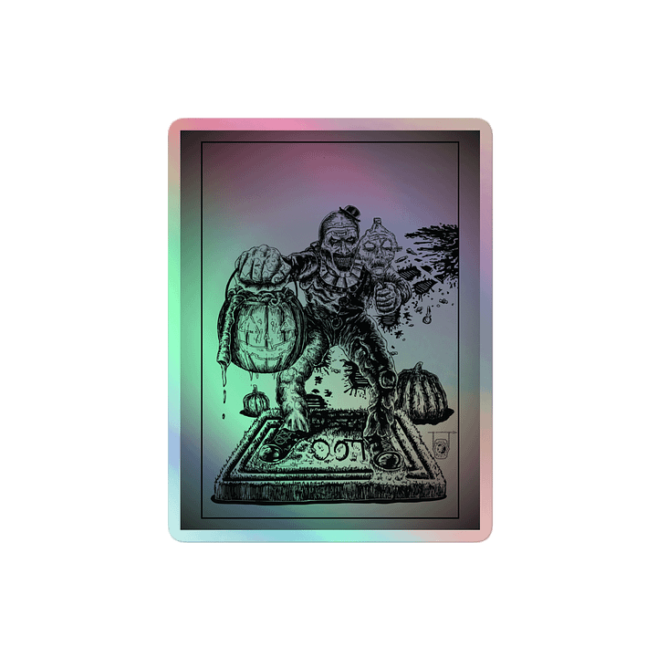 Trick or Treat with Art the Clown- Hologram Sticker (Clean Version) product image (2)