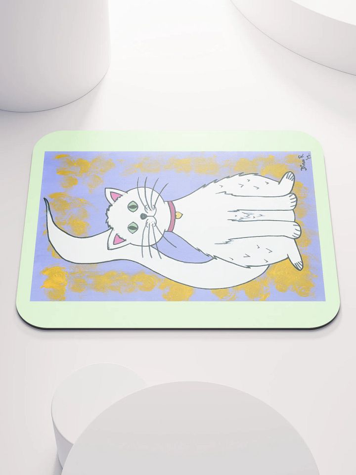 Cat (art by Dina R.) acrylic painting picture - Classic Mouse Pad product image (1)