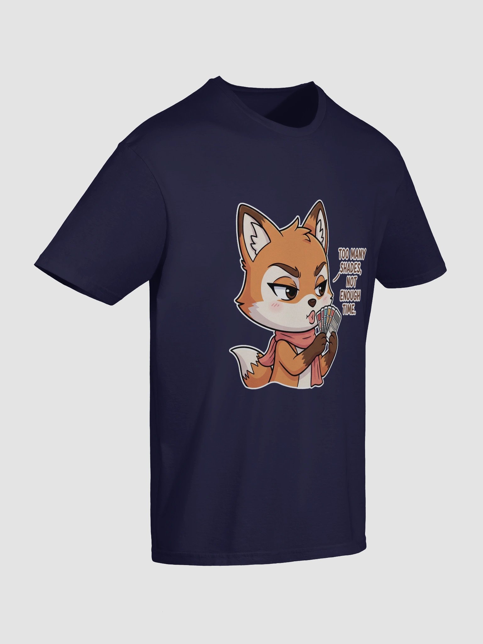 Fashionable Fox with Color Swatches Unisex T-Shirt product image (52)