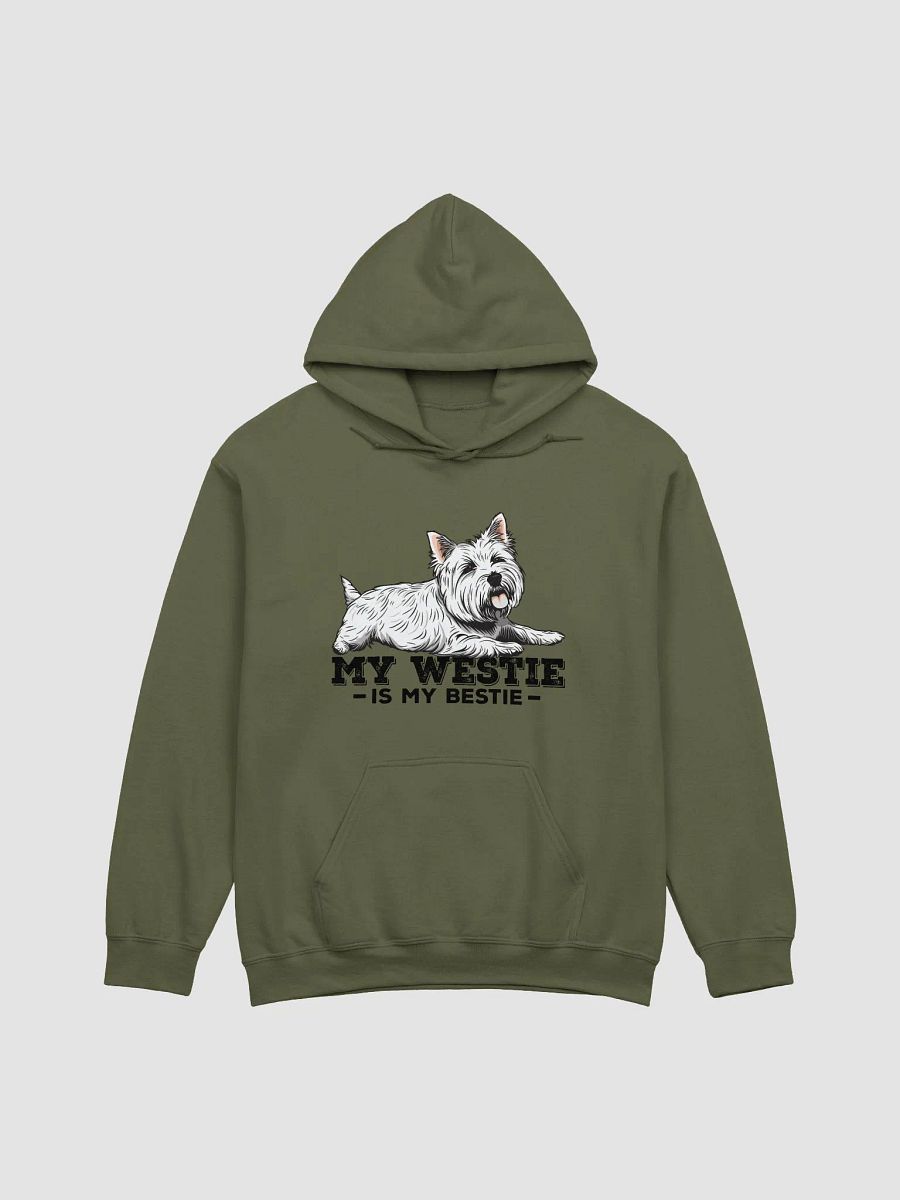 My Westie Is My Bestie Hooded Sweatshirt of a West Highland Terrier | Funny Hoodie for Westie Paw-rents product image (16)