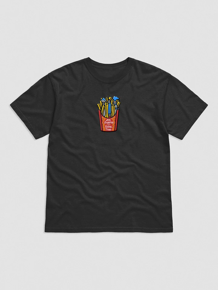 Art Supplies and Extra Fries Embroidered T-Shirt product image (1)