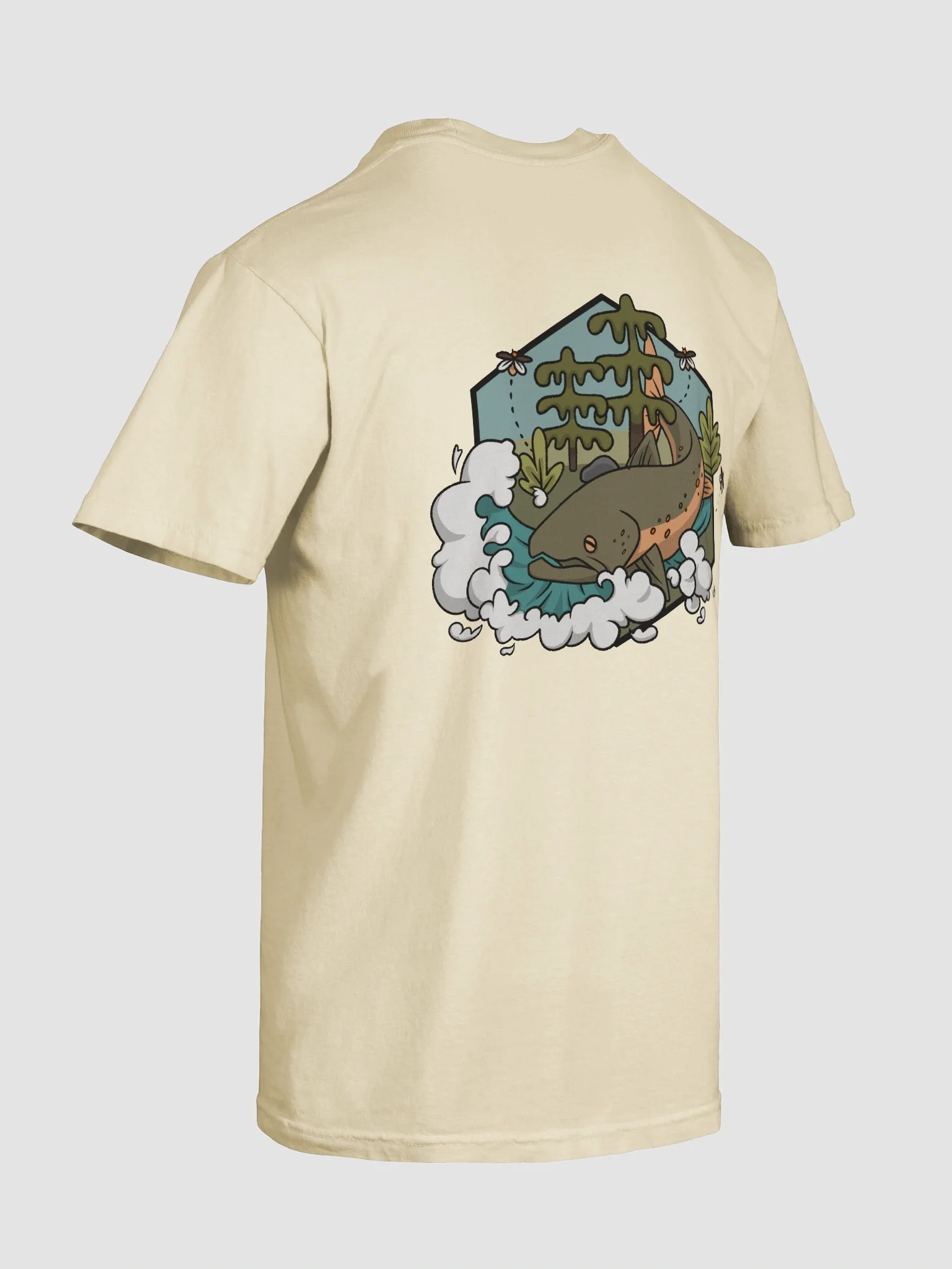 Bull Trout Woods Tee (Charcoal Logo) product image (10)