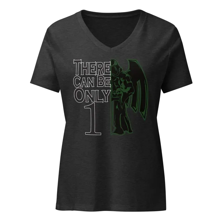 Highlander Roll1 Green Womens V-Neck Shirt product image (3)