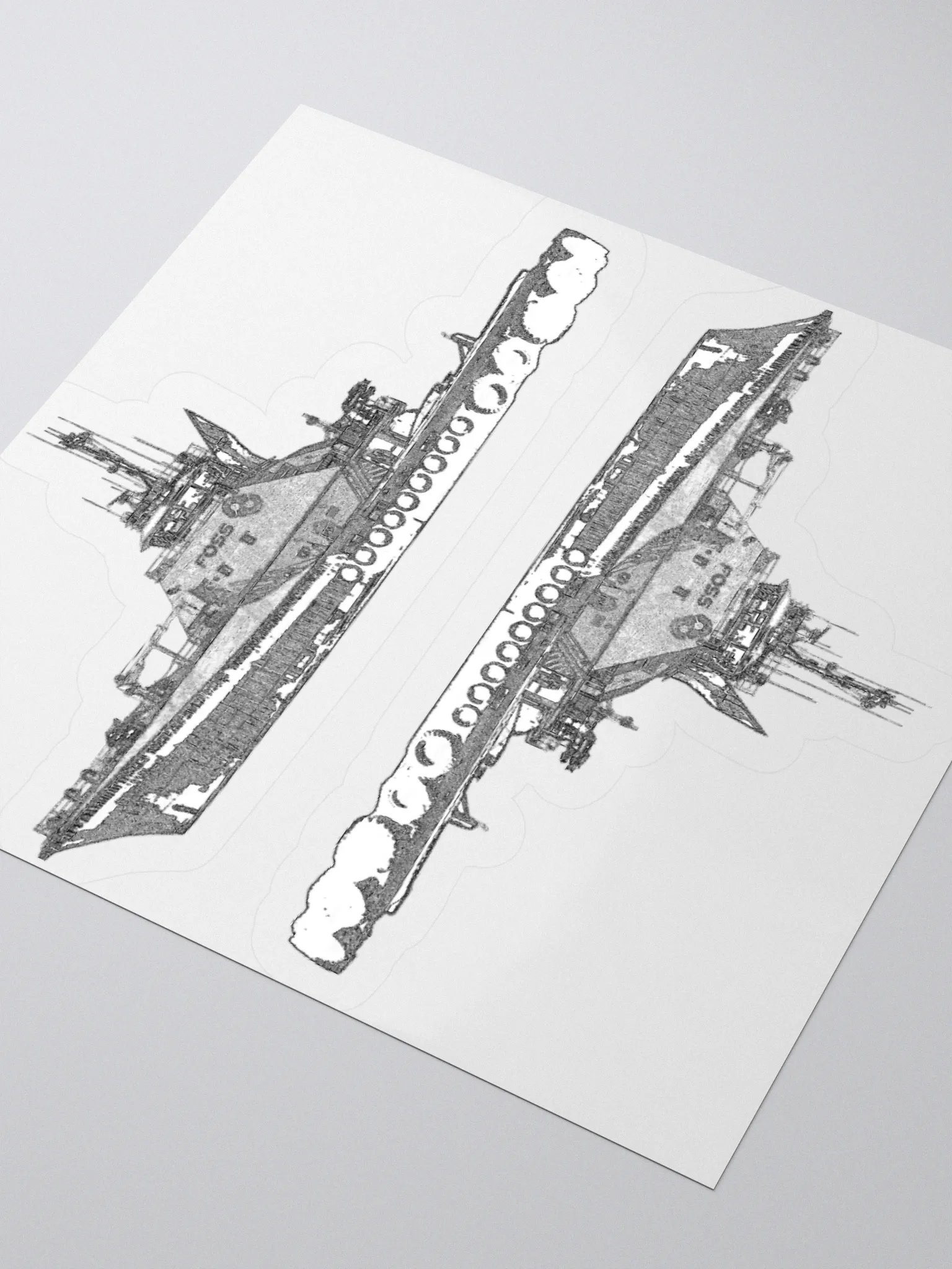 1 Foss Tugboat Sketch Kiss Cut Stickers product image (12)