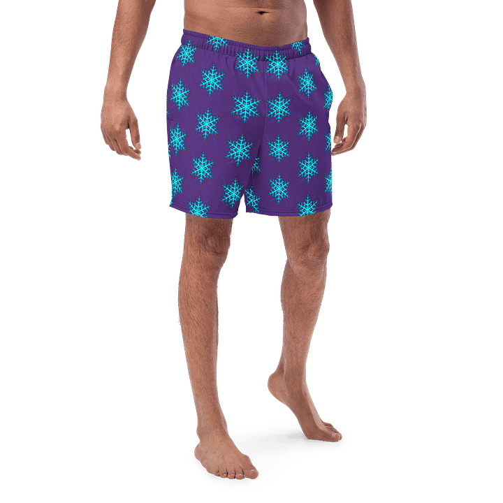 WICKED WINTERS ELECTRIC SNOWFLAKE SWIM SHORTS product image (1)