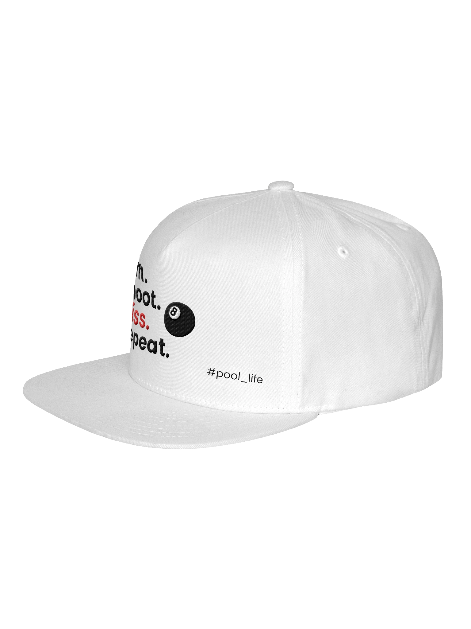 8-ball Pool Life Cap (Snapback - White) product image (2)