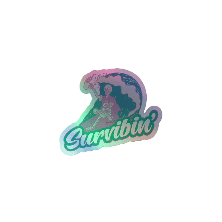 Survibin' Holographic Sticker product image (1)