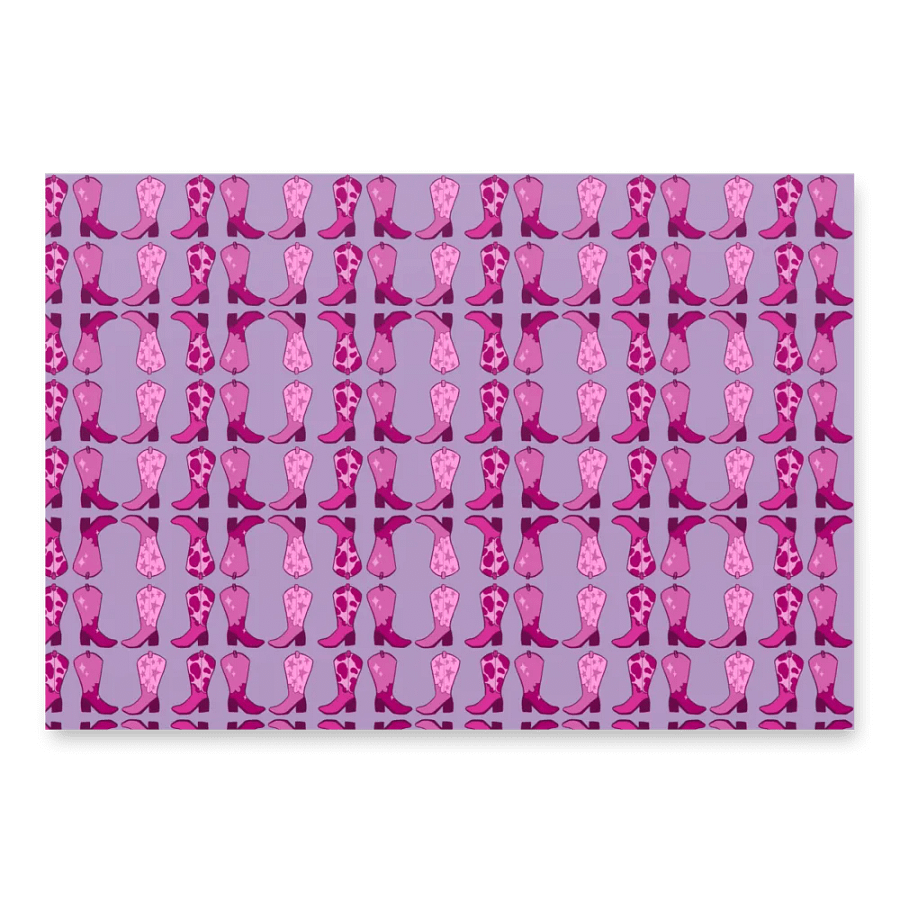 Pretty In Pink Boots Wrapping Paper product image (3)
