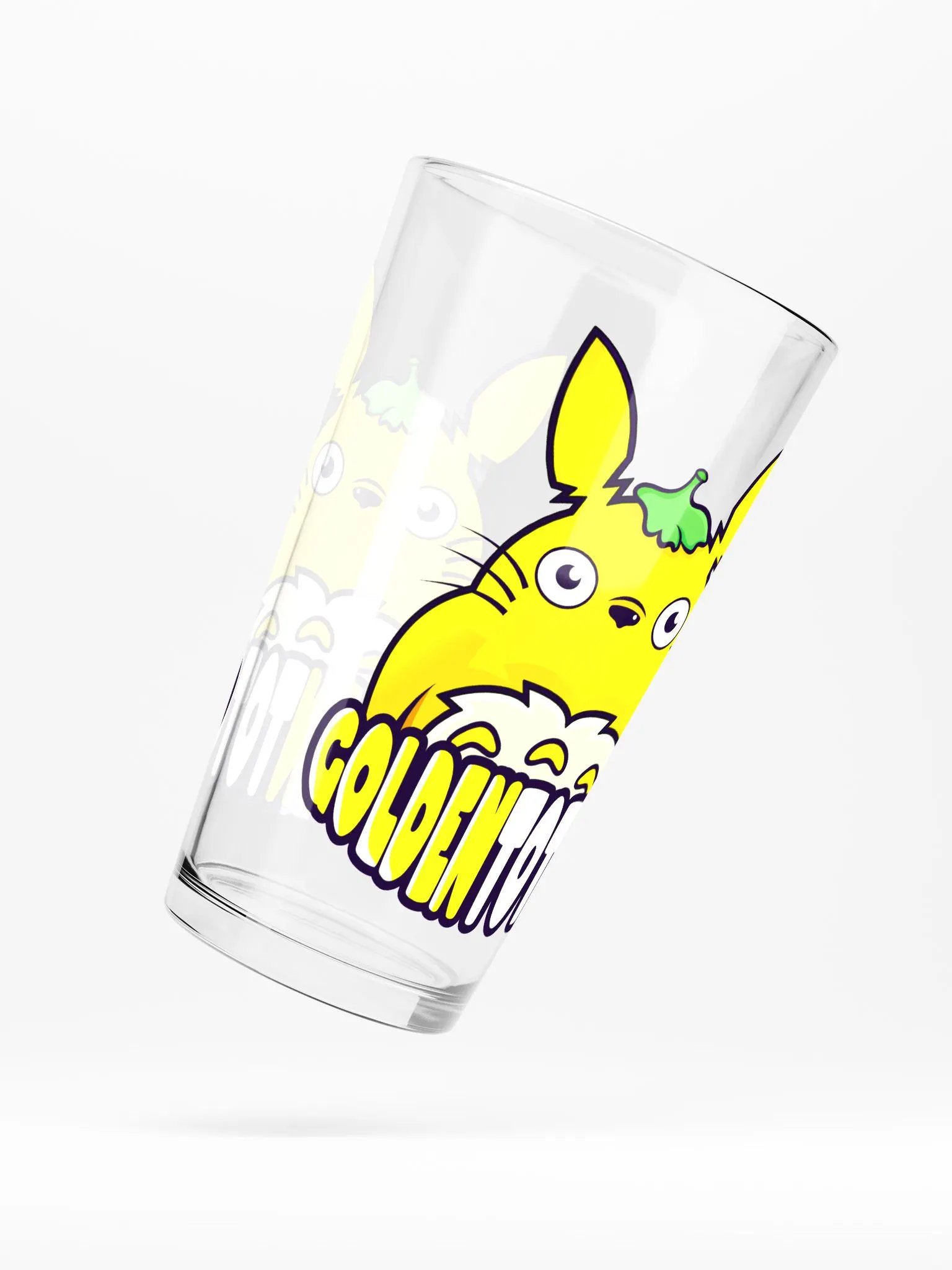 GoldenTotoro Logo Pint Glass (Logo on Both Sides) product image (5)