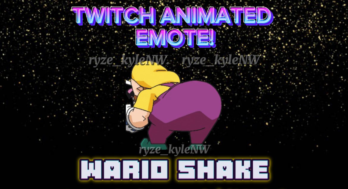 Twitch Animated Emote WARIO SHAKE product image (1)