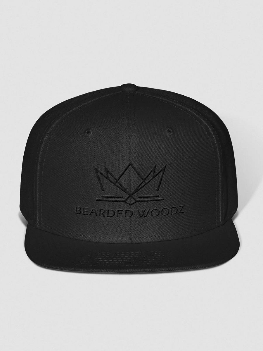 Bearded Woodz Snapback Cap (Black Embroidery) product image (1)