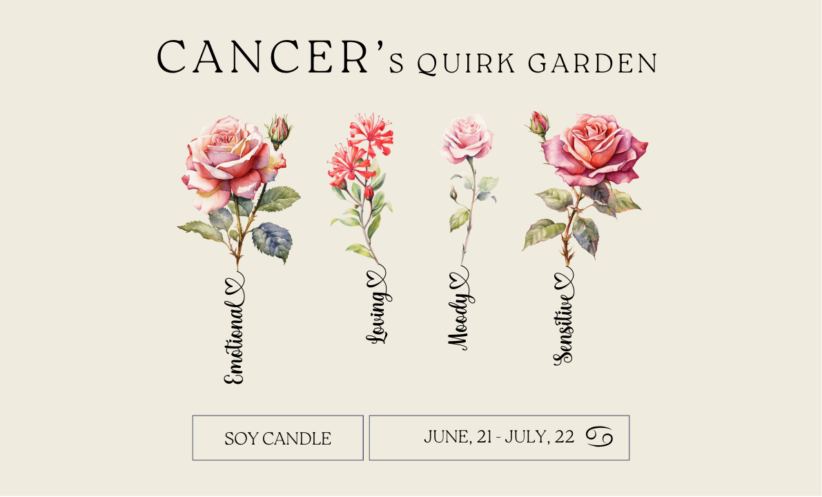Birth Month Flower Cancer Vegan Soy Wax Candle product image (5)