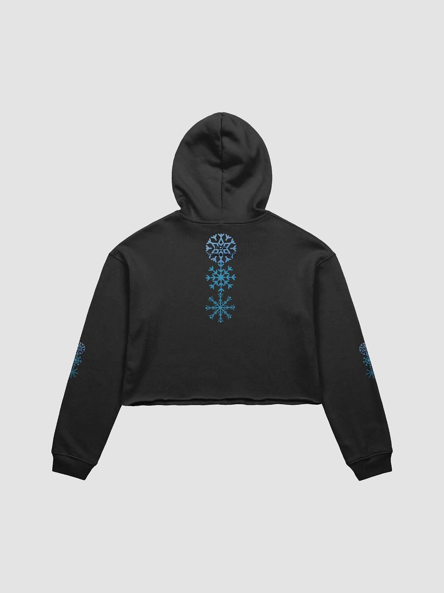 Pow Snowflakes Crop Hoodie product image (2)