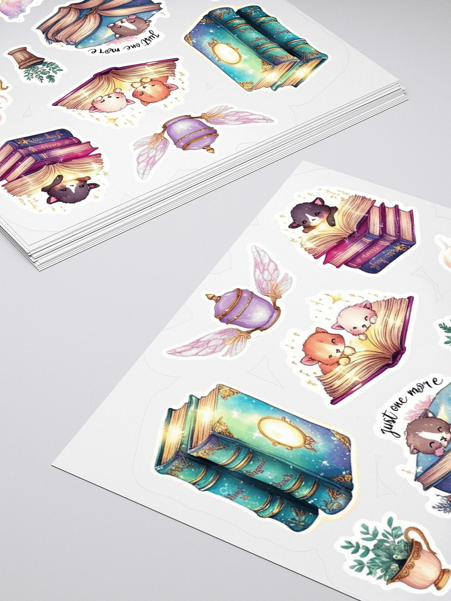 Whimsical Bookish Delights Sticker Pack product image (10)