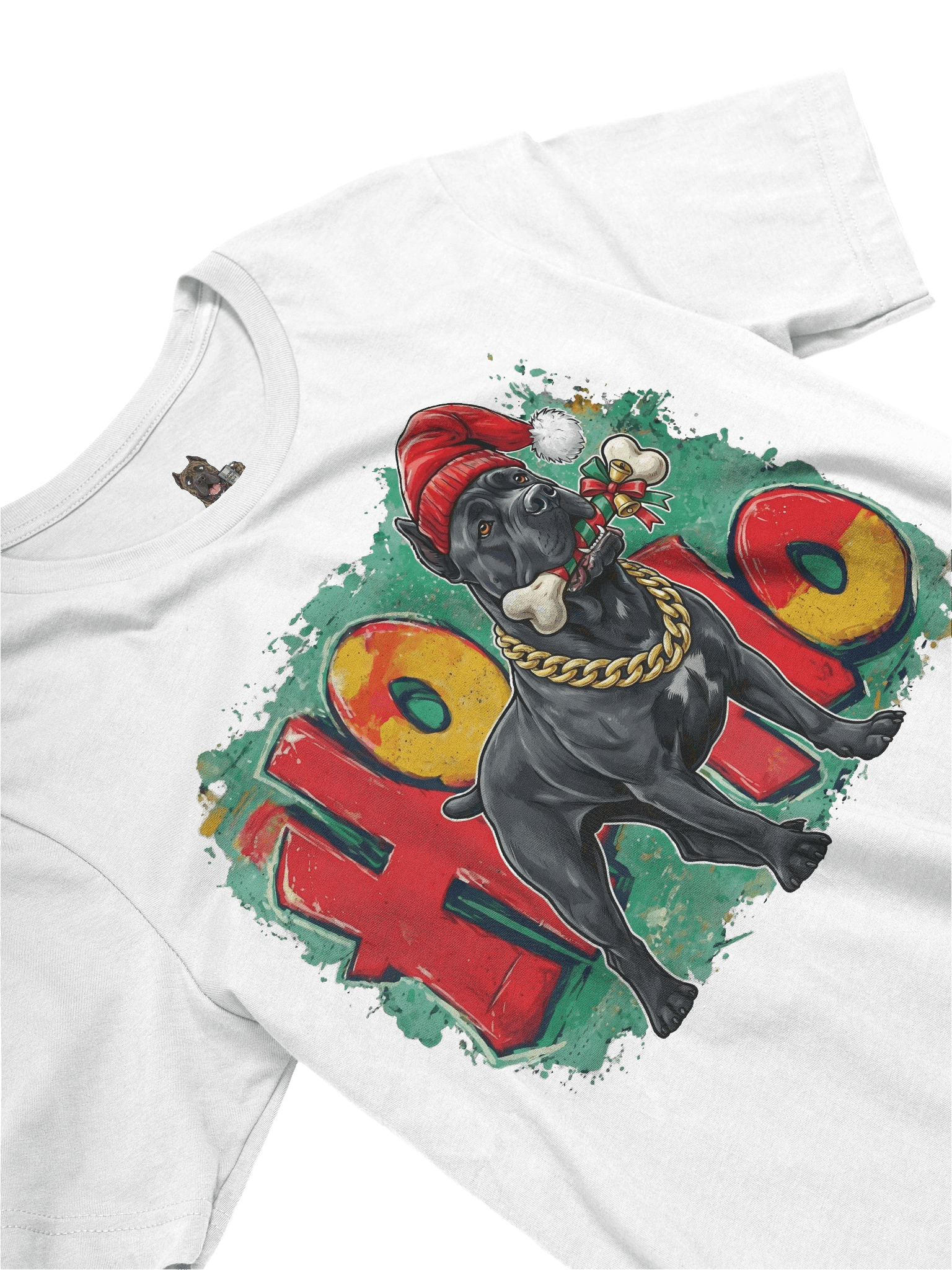 Ho Ho Ho Cane Corso Christmas T-Shirt – Santa’s Toughest Reindeer product image (2)