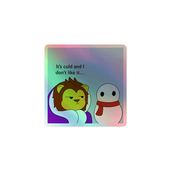 Gryff Snow Square Sticker product image (1)