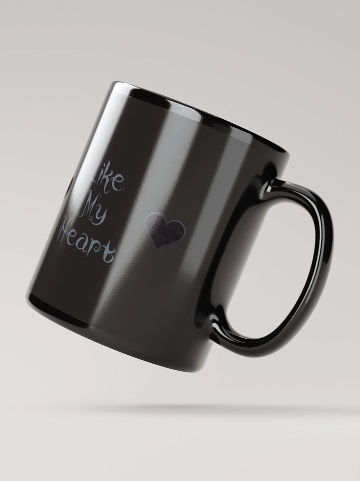 Black "Like My Heart" Coffee Mug product image (3)