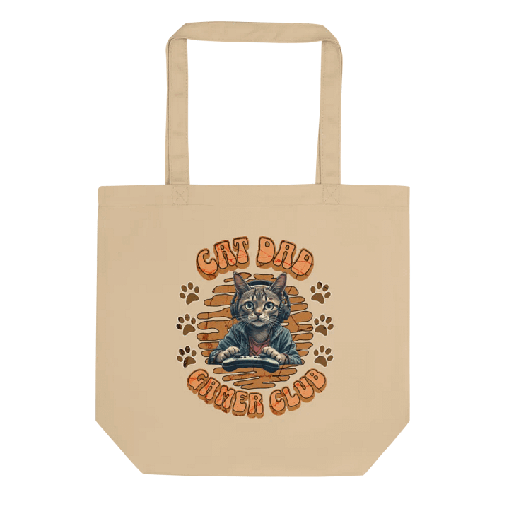 Cat Dad Gamer Club Tote Bag product image (1)