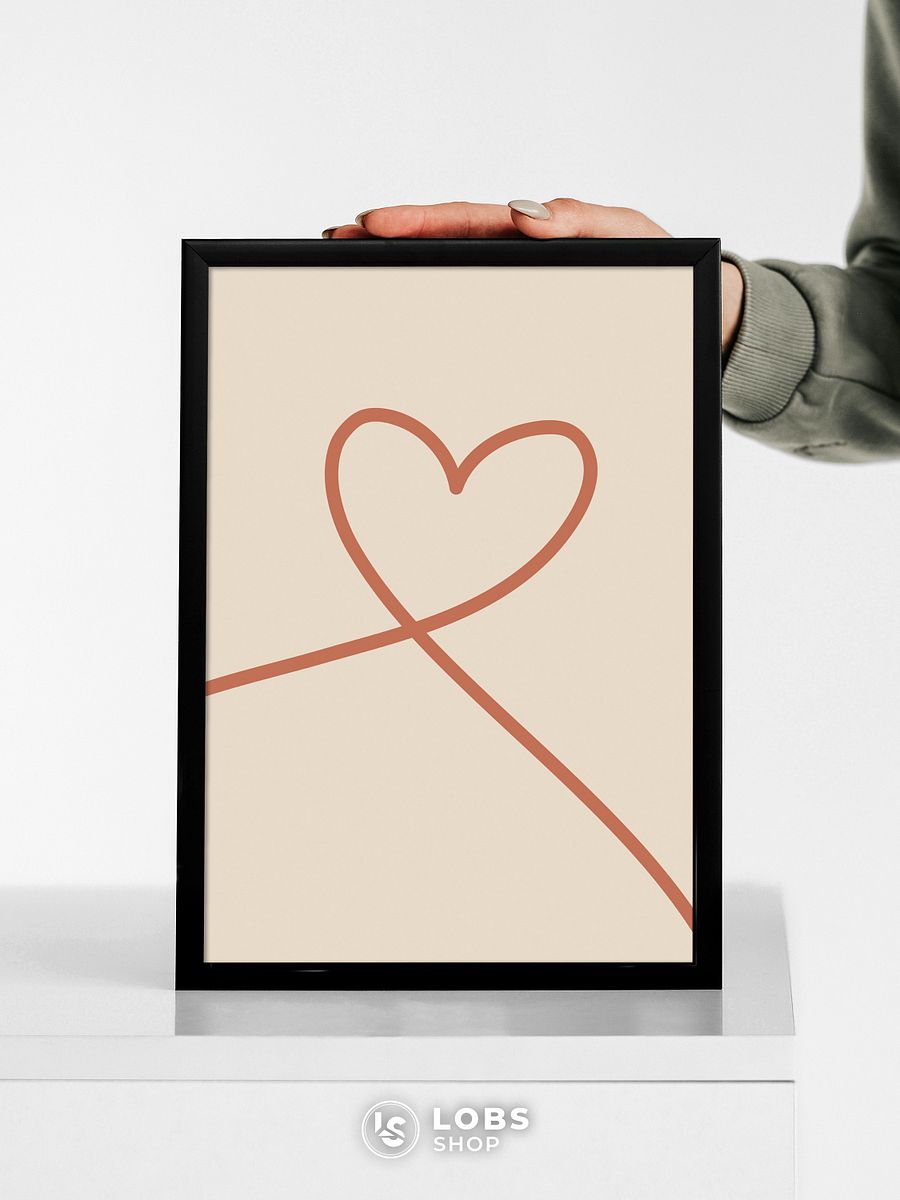 Heart Lines Minimalist Wall Art – Stylish Wall Decor for a Chic Aesthetic | Perfect Gift for Art Lovers product image (8)