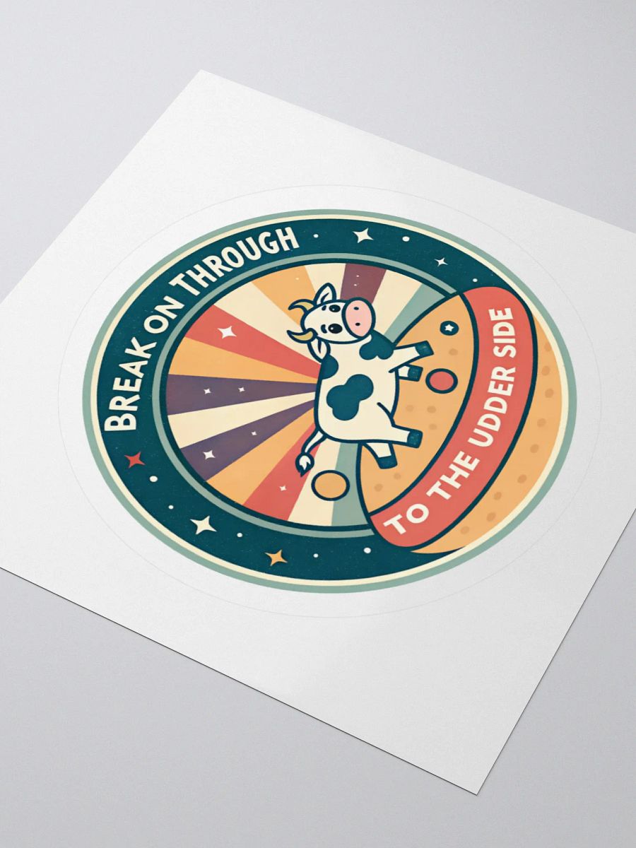 Udderly Groovy Kiss Cut Stickers product image (7)