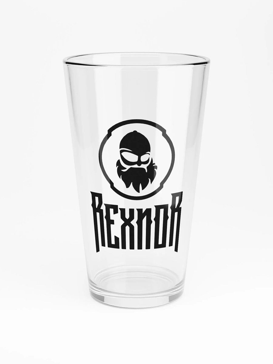 REXNOR Pint Glass (Black Logo + Text) product image (3)