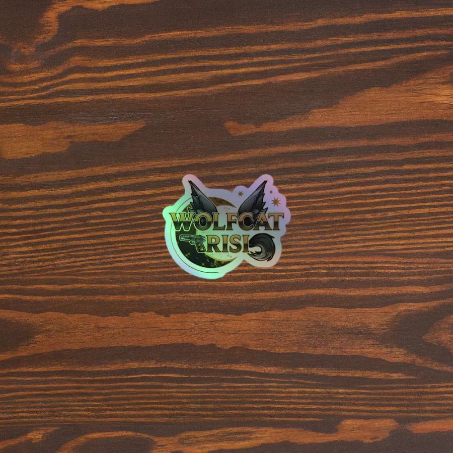WolfcatRisi Logo Holographic Sticker product image (3)
