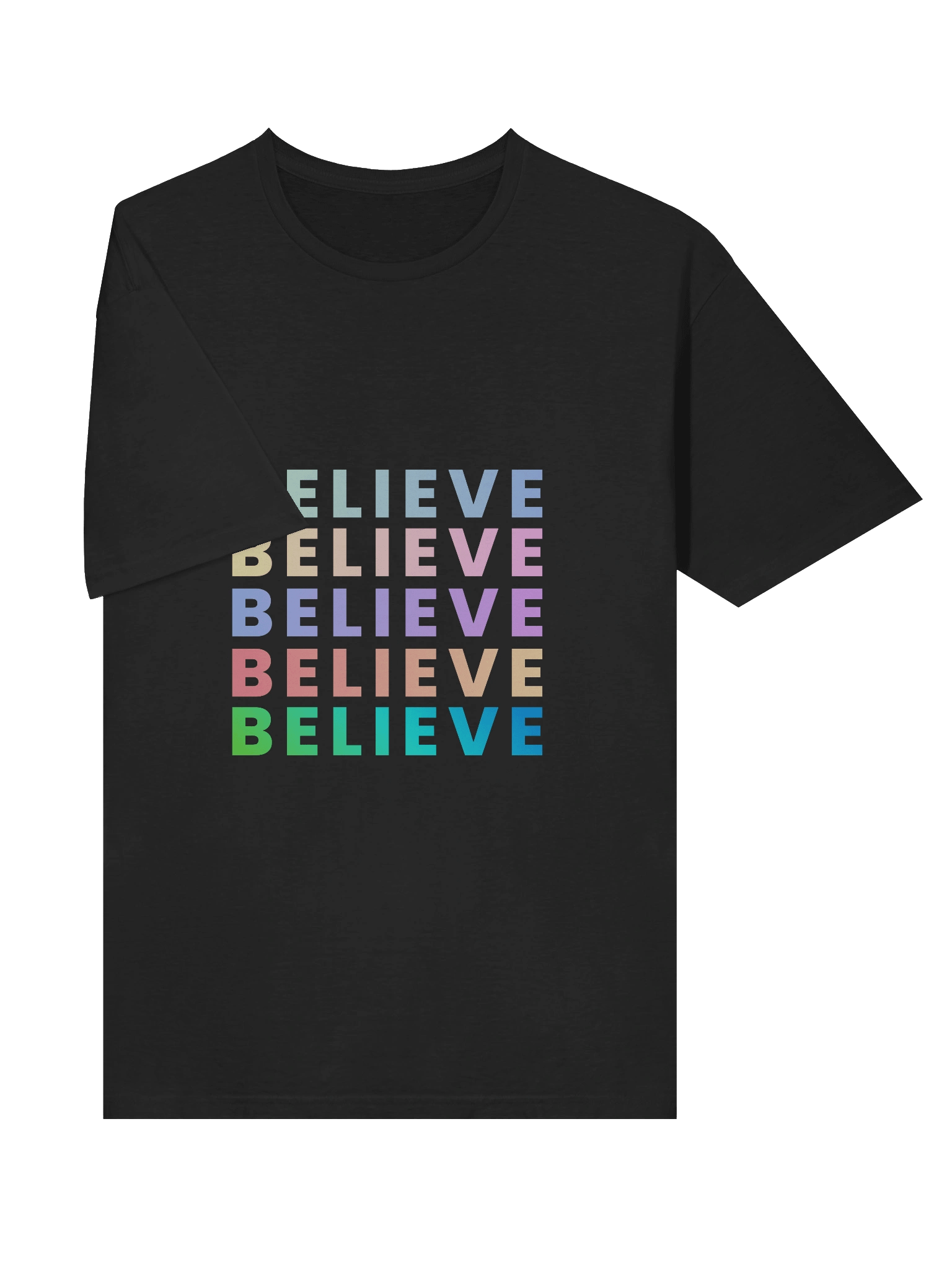 Vibrant Believe Grid T-Shirt product image (38)