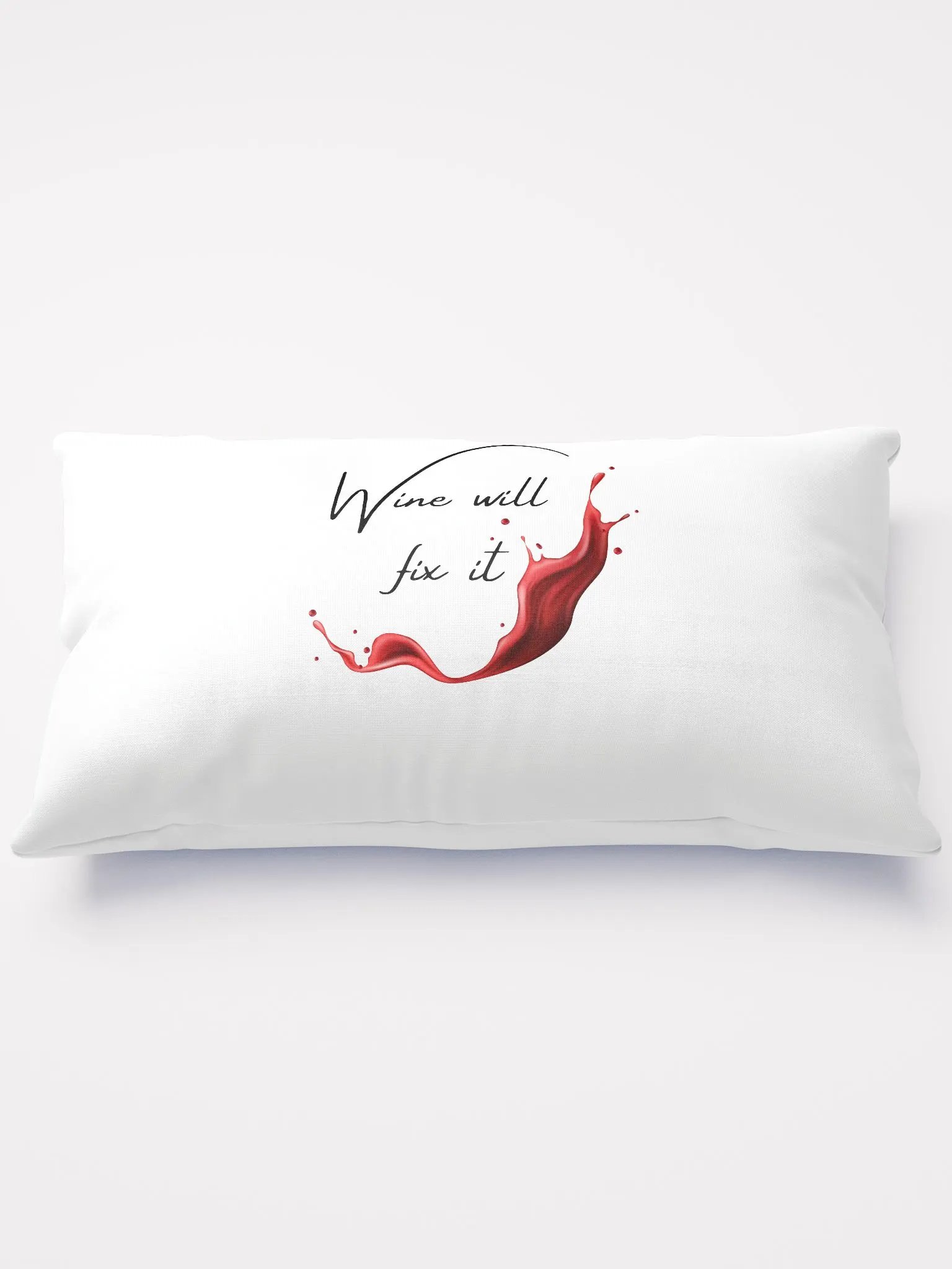 Wine will fix it Pillow product image (1)