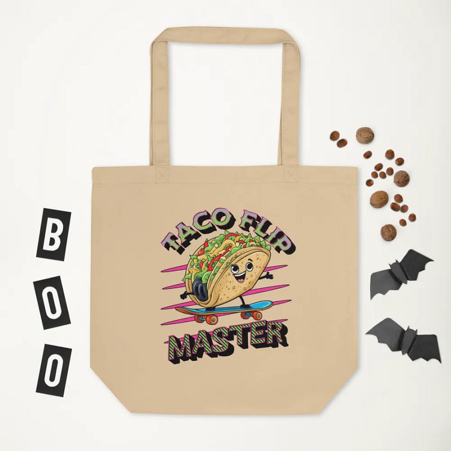 Taco Flip Master Eco Tote Bag product image (5)
