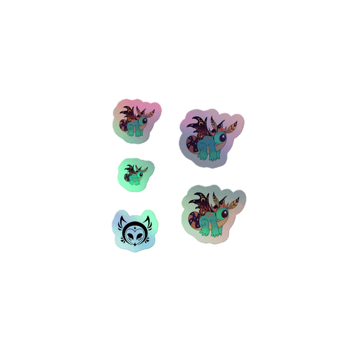 Fae Dragon - Holo Sticker Sheet product image (1)