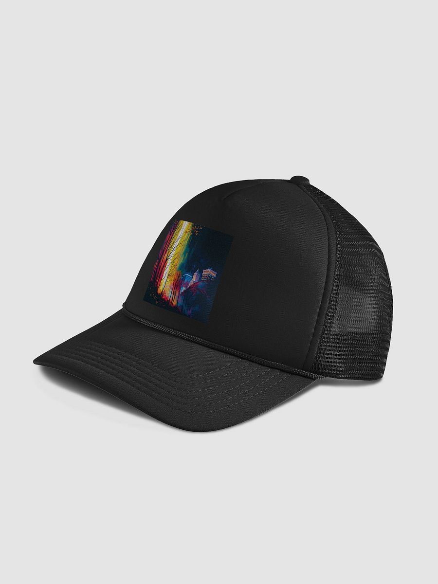 Cityscape Nightfall Foam Trucker Hat product image (4)