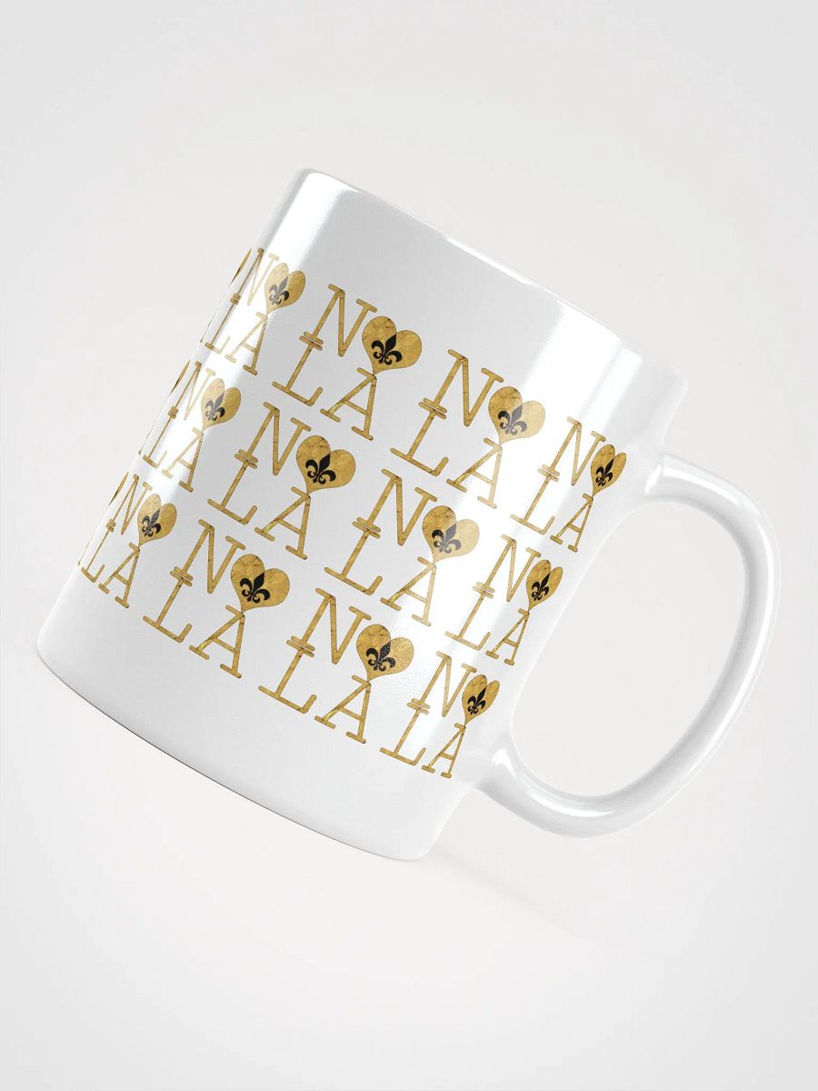 I LOVE NOLA **LEGACY MUG** (GOLD WRAP FULL OUTLINE INFINITY WALL) product image (12)