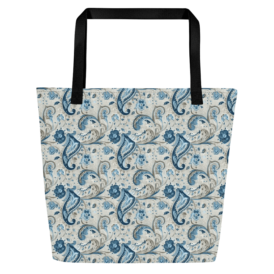 Blue Serenade Paisley Tote Bag product image (2)