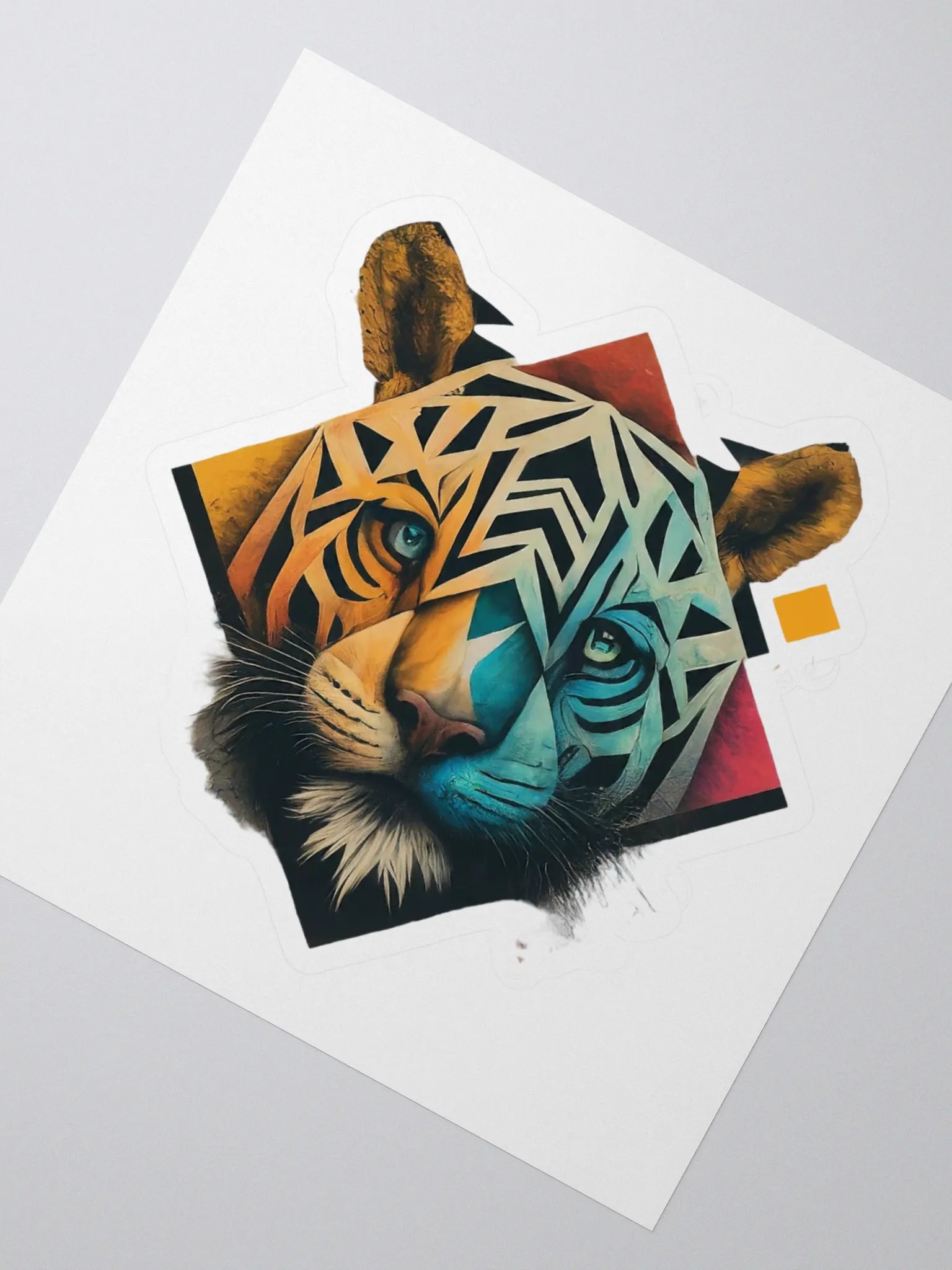 Tiger Prism Kiss Cut Stickers product image (2)