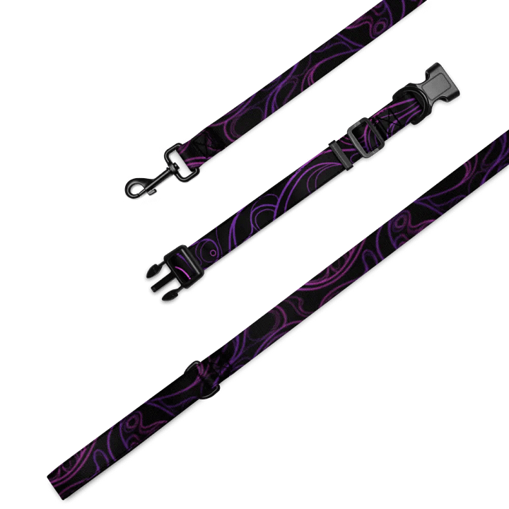 BLACK SWIRL - Pet Collar & Leash product image (1)
