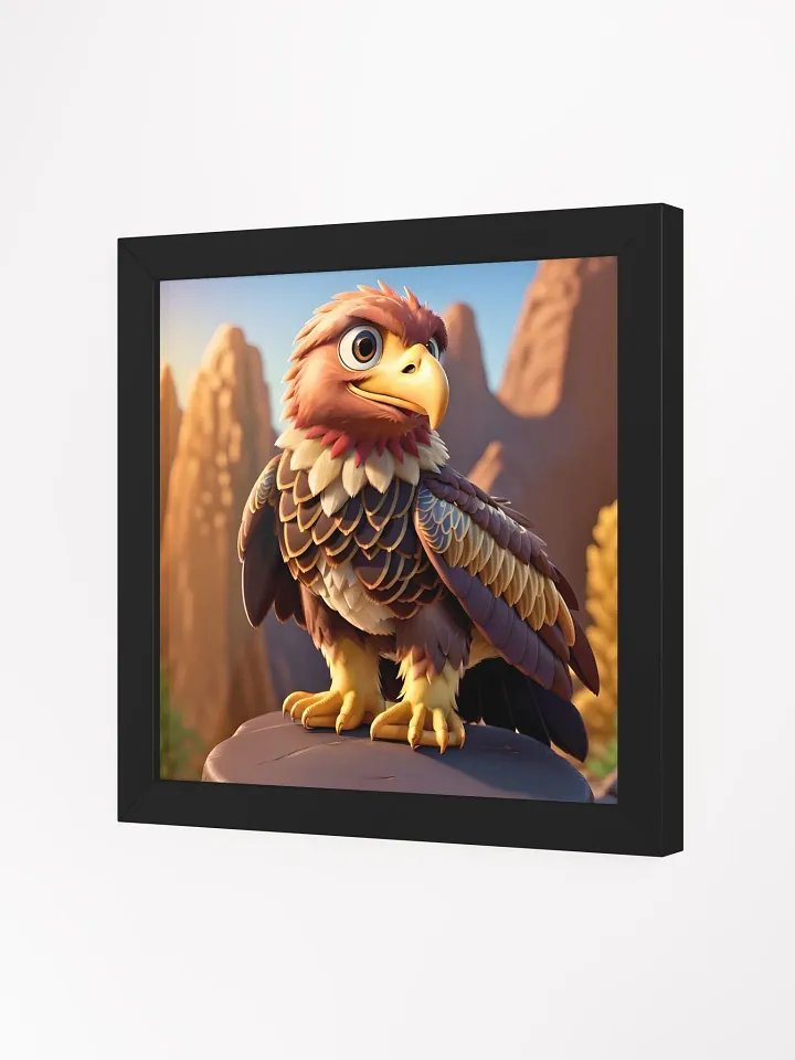 Endangered Species - Mexico - Golden Eagle Eco-Friendly Ayous Wood Framed Poster product image (2)