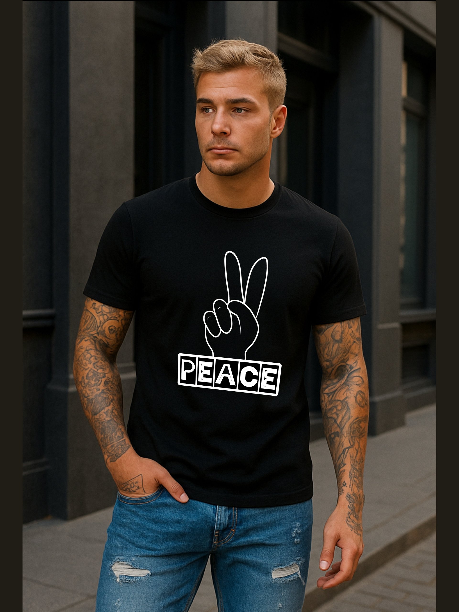 Peace Sign Gesture Unisex T-Shirt product image (1)