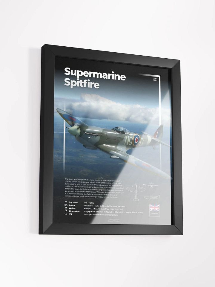 Supermarine Spitfire Aviation Spec Poster product image (1)