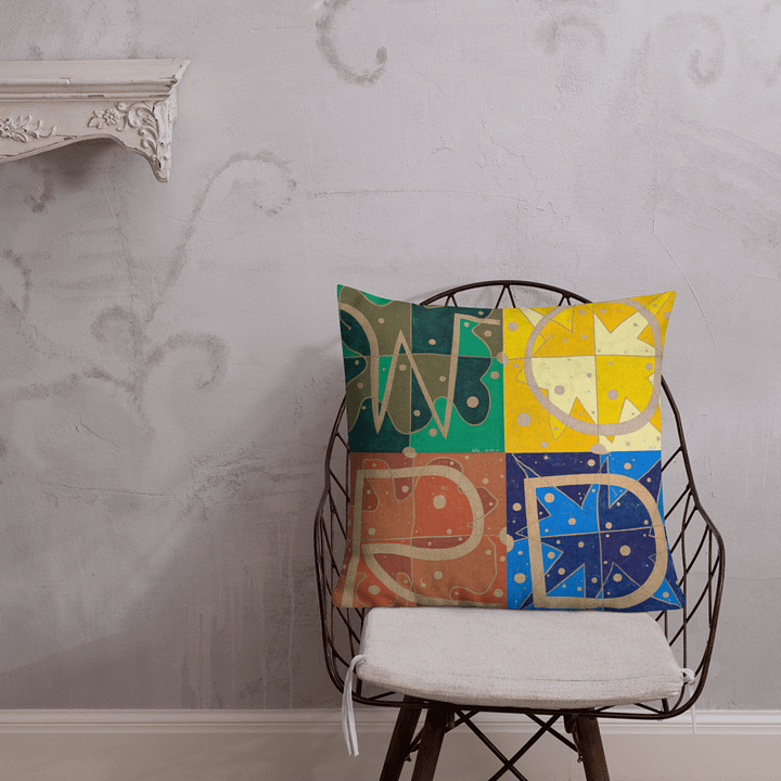 W+O+R+D Pillow (2-sided) product image (3)