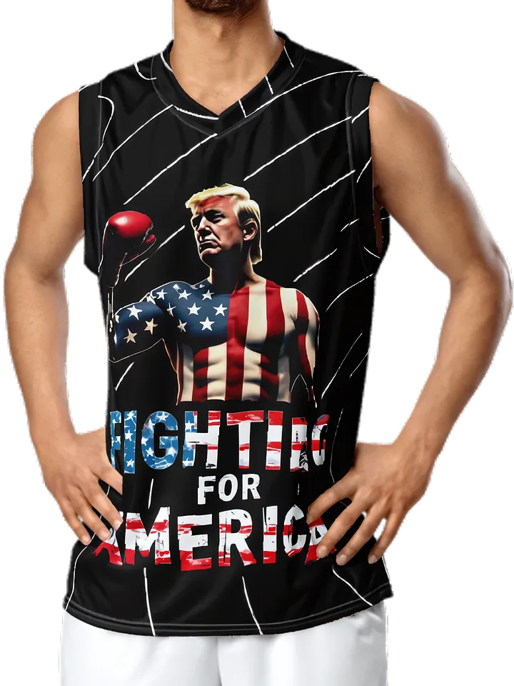 Basketball Jersey: Trump, Fighting for America product image (1)