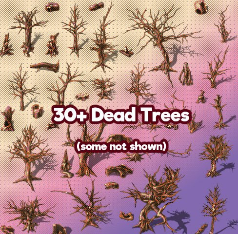 KR Trees and Foliage Super Tileset for RPGs v2! product image (4)