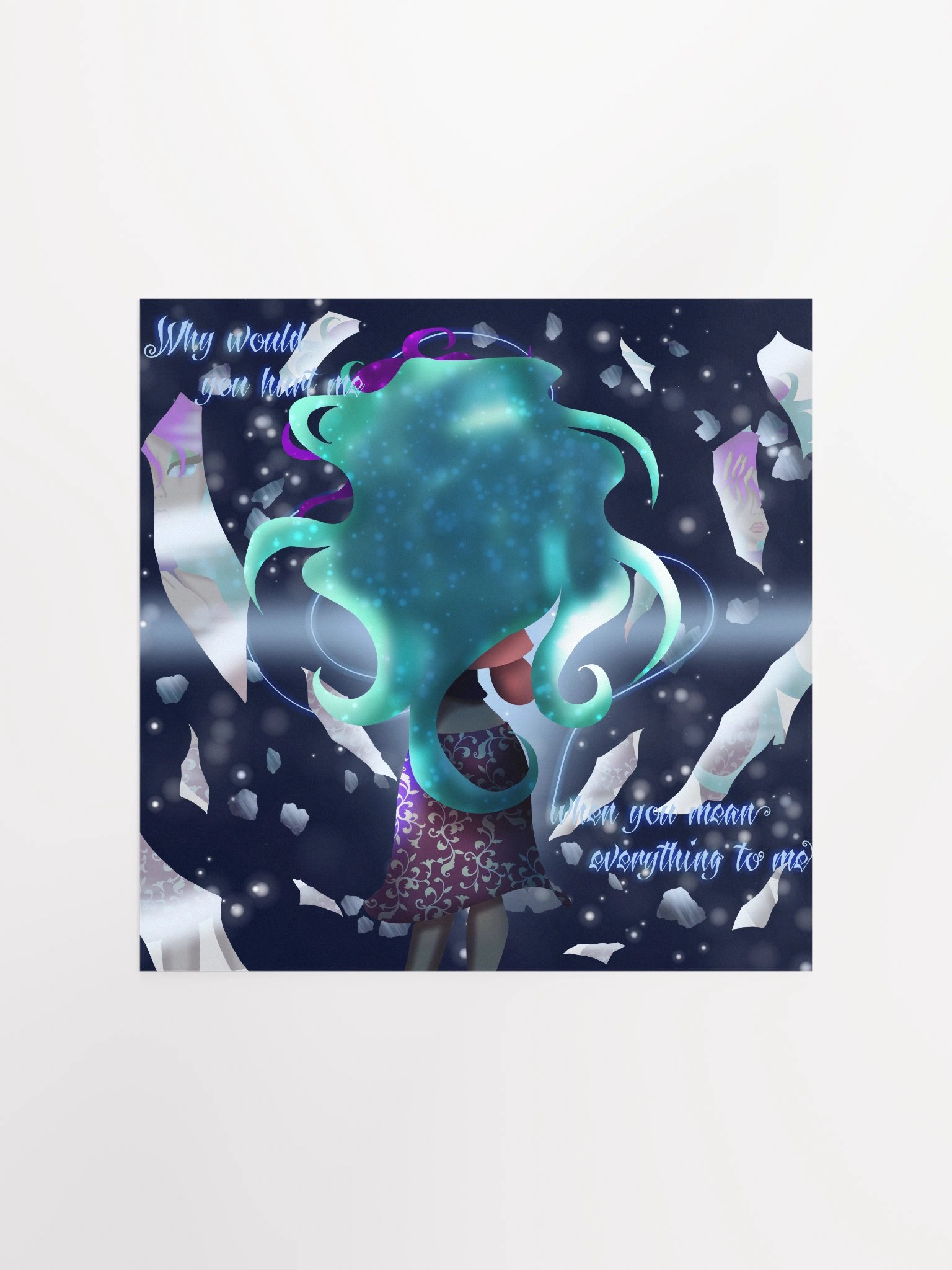 Sad Anime Girl Poster B product image (1)