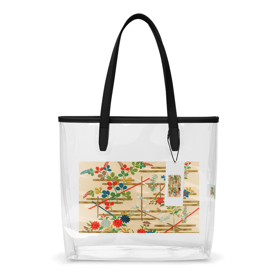 Asian Floral Fusion Clear Tote Bag product image (1)