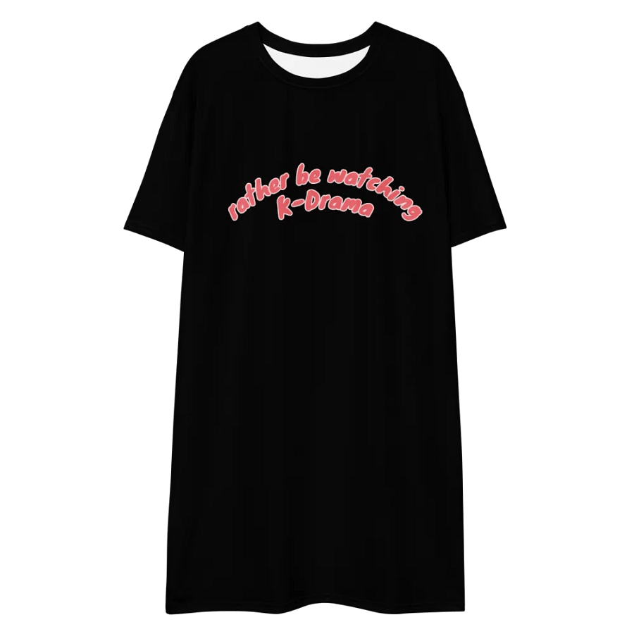 rather be watching kdrama cozy shirt dress product image (3)