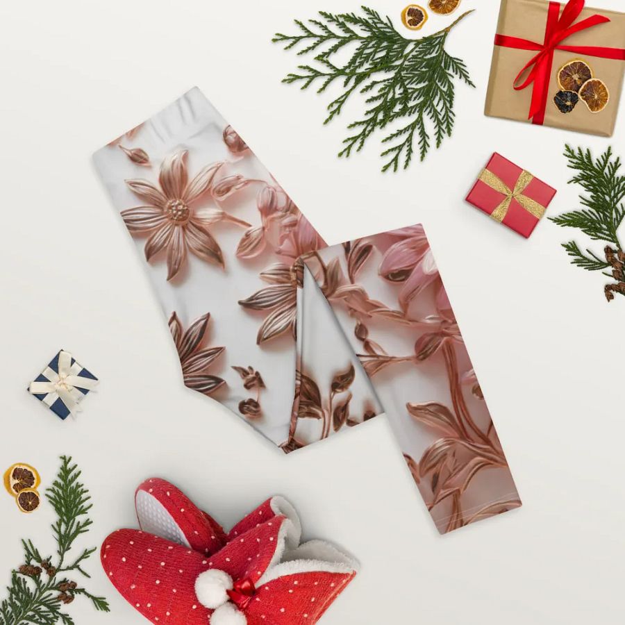 Pink Floral Leggings product image (8)