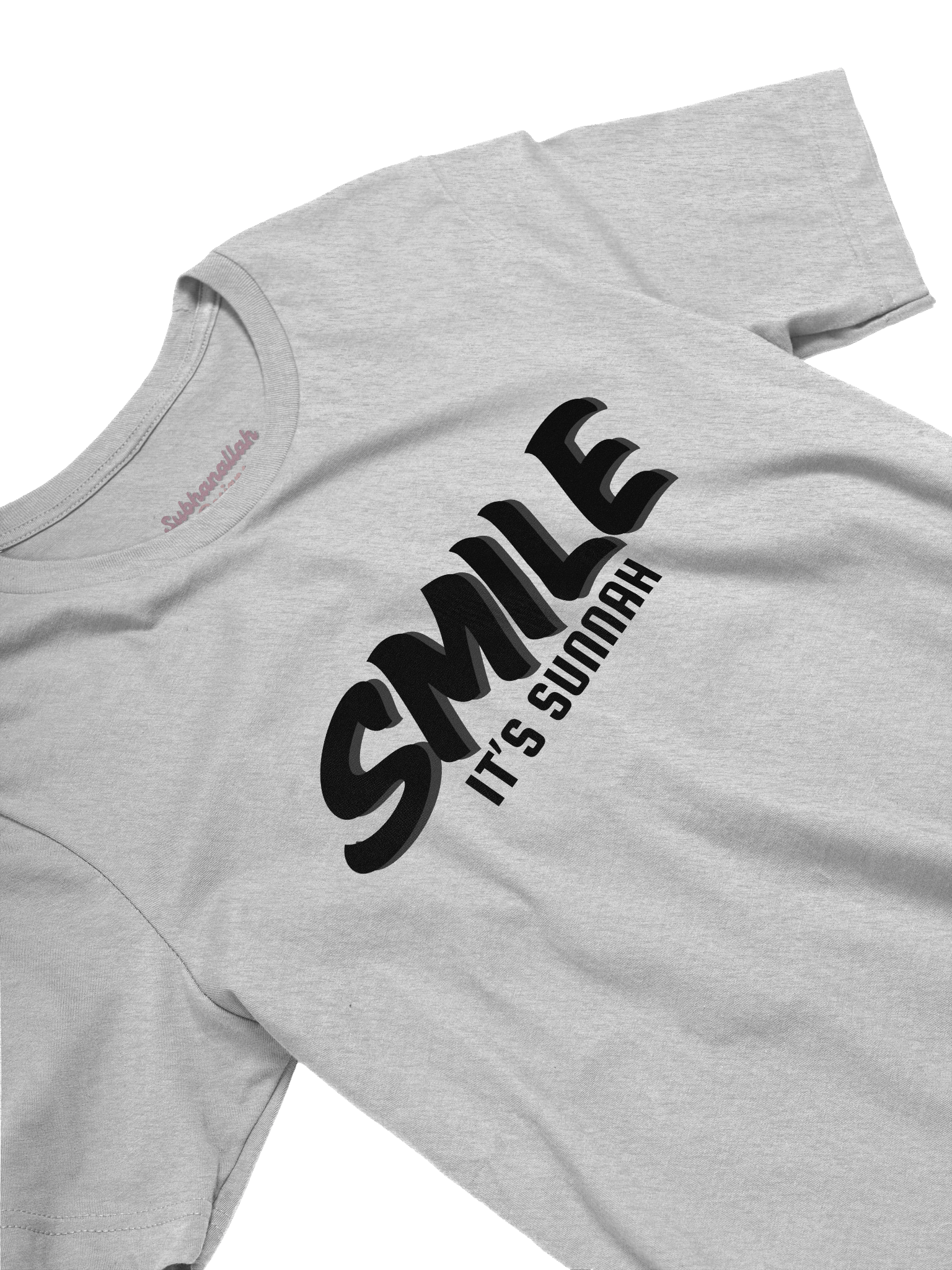 Light "Smile It's Sunnah" T-Shirt in Black product image (11)